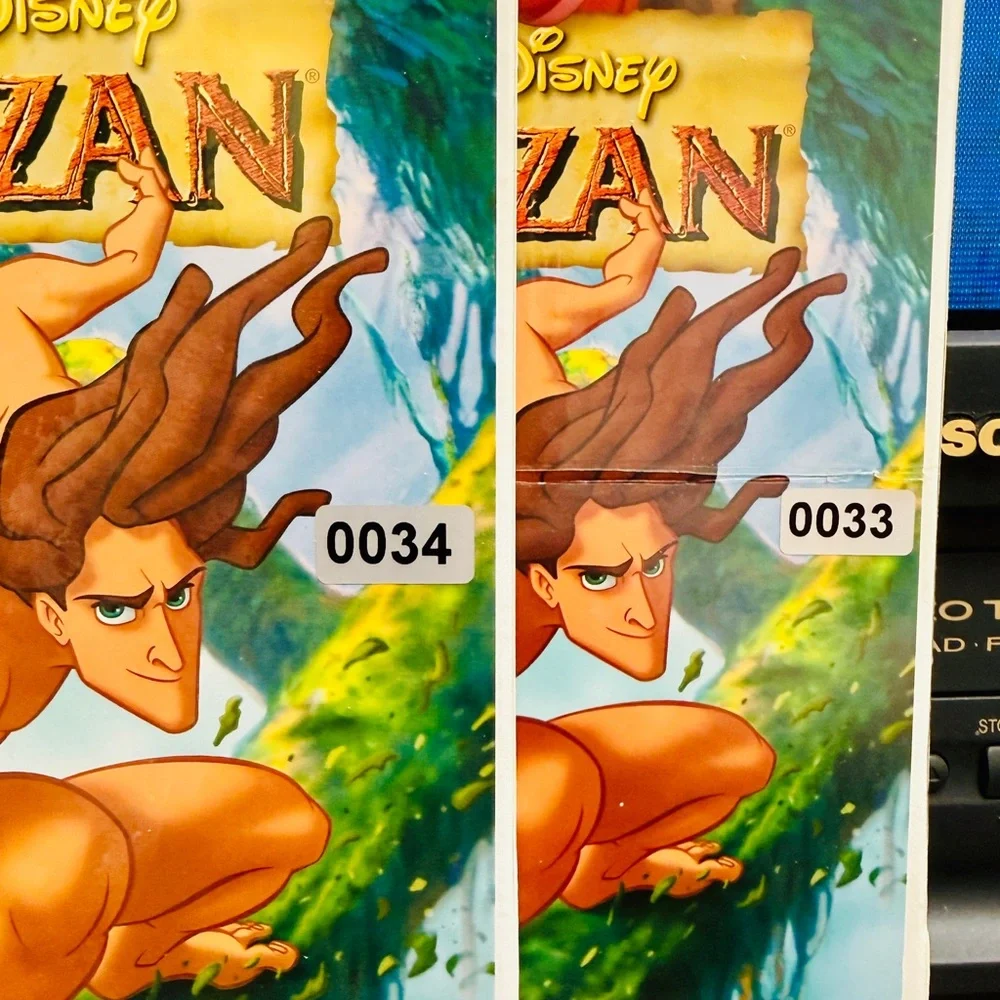 Disney Tarzan VHS with Jungle Art